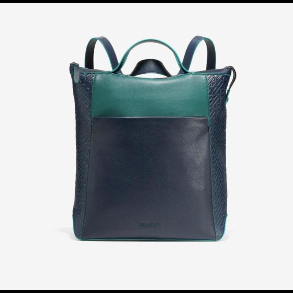 Cole Haan Grand Ambition Convertible Backpack Blue Combo
